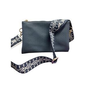 NEW JEN & CO. women's izzy crossbody bag in slate blue